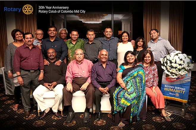 Rotary Club of Colombo Mid City mark 30 years of successful community service