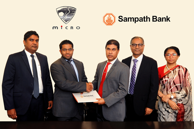 Sampath Bank and Micro Cars launch 3 month leasing promotion