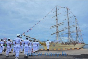 Chinese People’s Liberation Army Navy Sail Training Warship ‘PO LANG’ arrives in Colombo